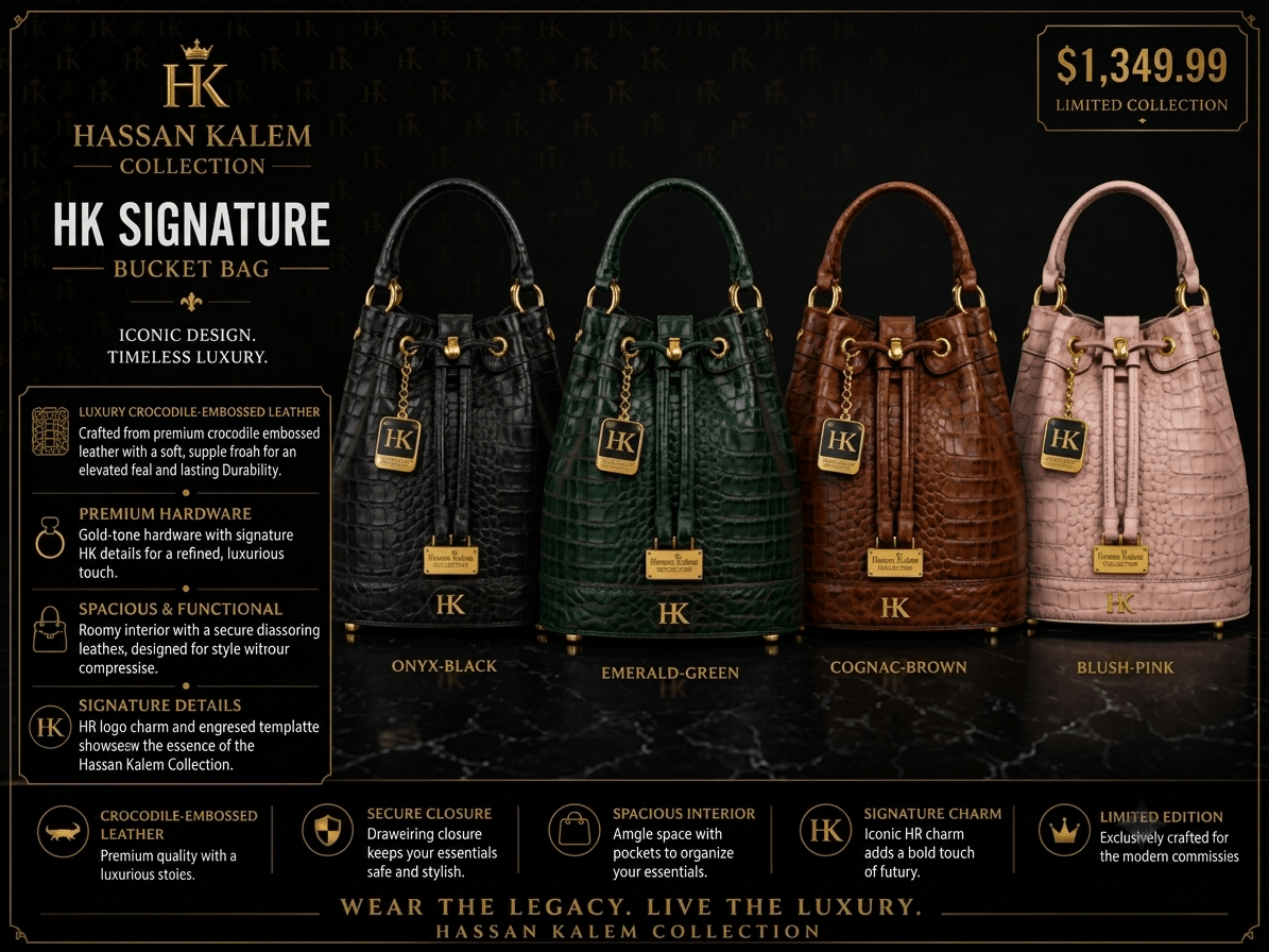 HK SIGNATURE BUCKET BAG