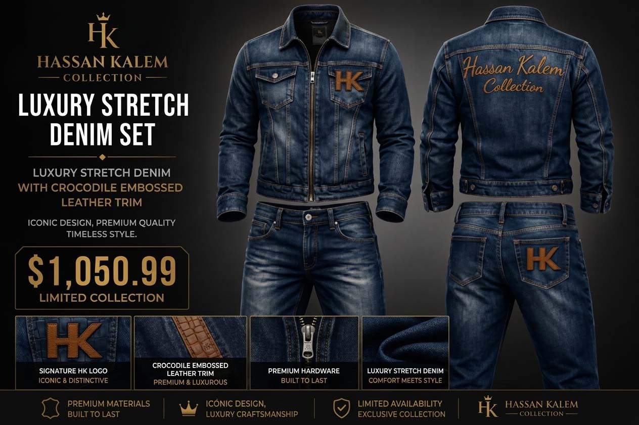 LUXURY STRETCH DENIM SET