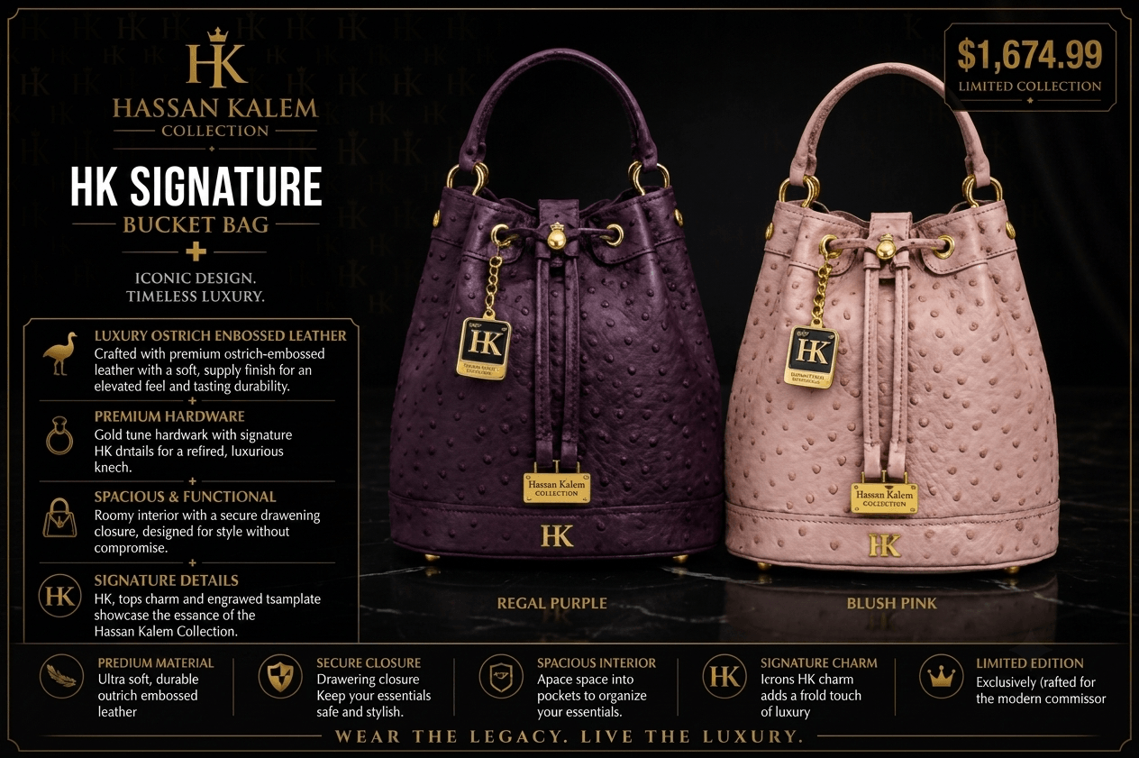 HK SIGNATURE BUCKET BAG