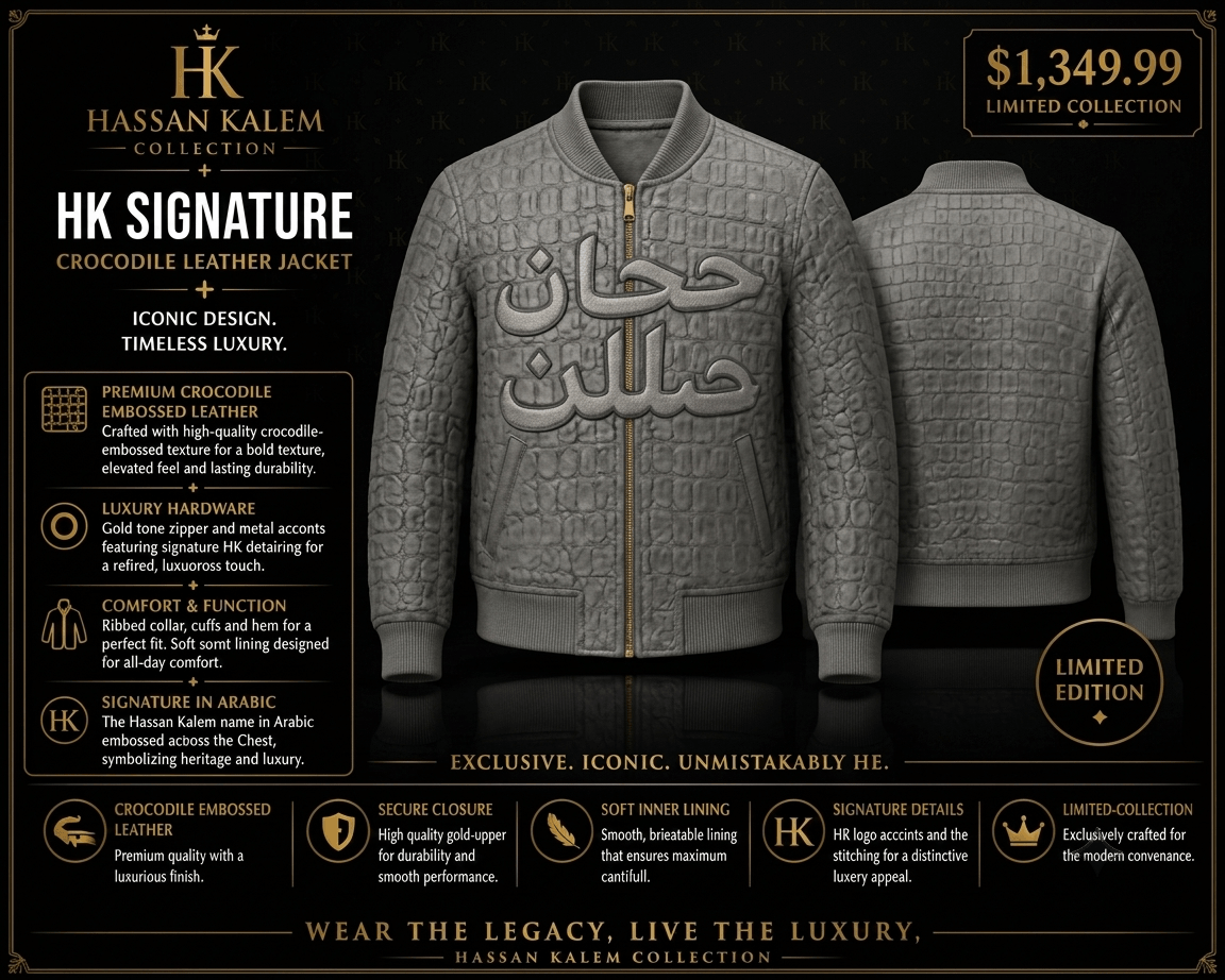 HK SIGNATURE CROCODILE LEATHER JACKET