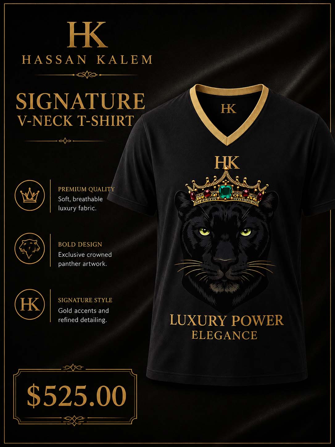 SIGNATURE V-NECK T-SHIRT
