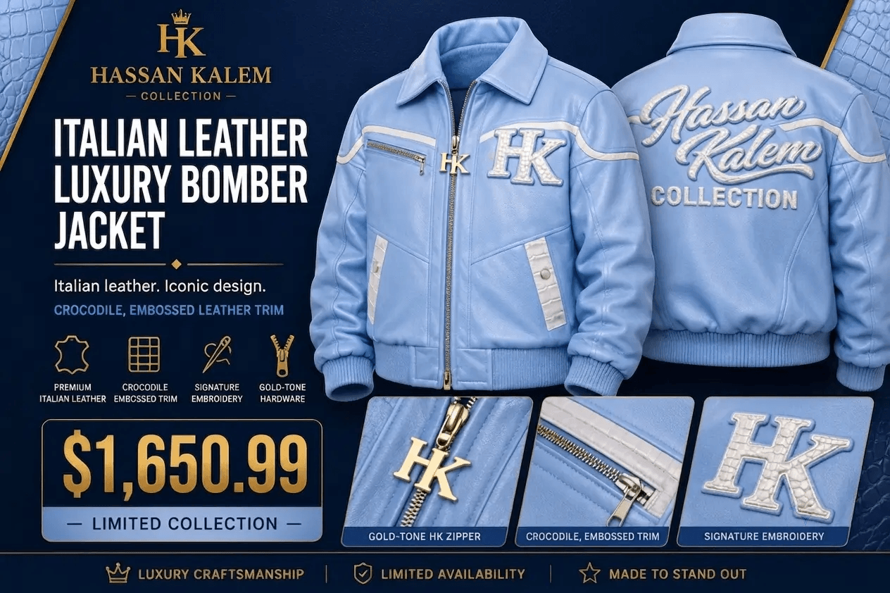 ITALIAN LEATHER LUXURY BOMBER JACKET