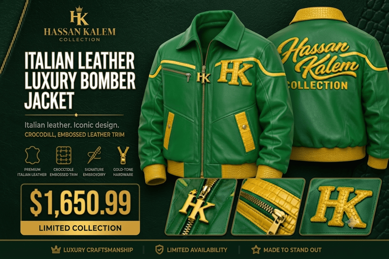 ITALIAN LEATHER LUXURY BOMBER JACKET