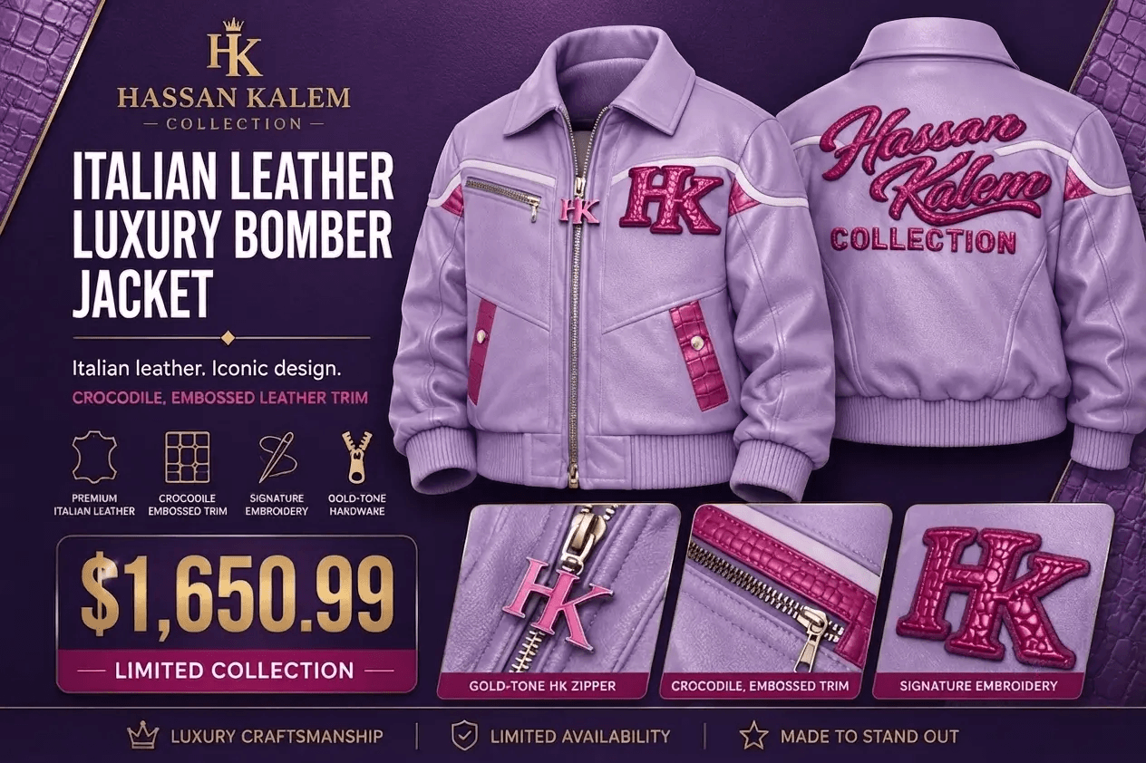 ITALIAN LEATHER LUXURY BOMBER JACKET