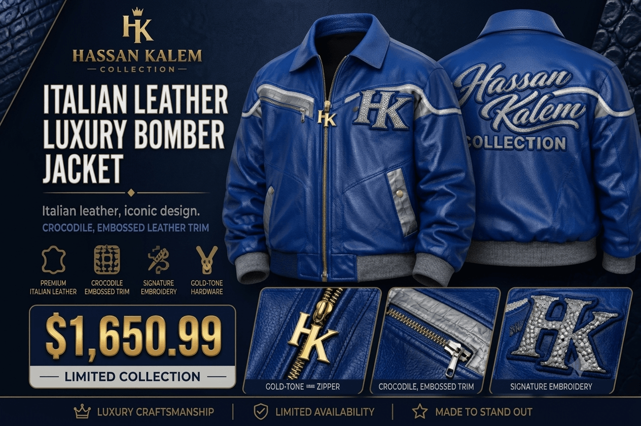 ITALIAN LEATHER LUXURY BOMBER JACKET